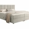 Lit continental Memphis 115, Double, Brun clair, Tissu, Disponible>Mobilier1 Sale