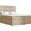 Lit continental Pomona 114, Double, Brun clair, Tissu, Disponible>Mobilier1 Hot