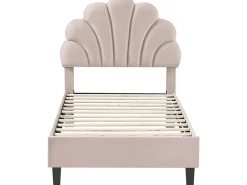 Habitat Et Jardin Lit coquillage en velours 