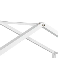 [En.Casa] Lit D'enfant Design Maison Vardoe Pin 90 X 200 Cm Blanc Mat en.casa*Enfant Lit Enfant
