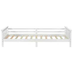 Lit d'Enfant Design Nuuk en Pin 200 x 90 cm Blanc Mat Laqué en.casa><noscript><img width=
