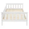 [En.Casa] Lit d'Enfant Design Nuuk en Pin 140 x 70 cm Blanc Mat Laqué en.casa*Enfant Lit Enfant