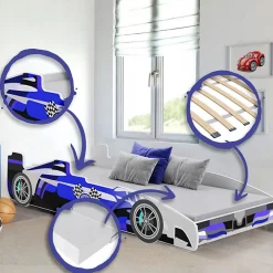Kobi Lit d'enfant FORMULA bleu 160 x 80 cm*Enfant Lit Enfant