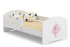 Kobi Lit d'enfant LUK avec barreaux 160x80 Princesse en couronne*Enfant Lit Enfant