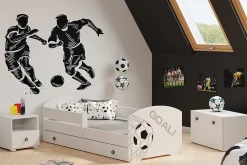 Kobi Lit d'enfant LUK avec tiroir et tringle 140x70 GOL* Lit Avec Rangement