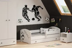 Kobi Lit d'enfant LUK avec tiroir et tringle 140x70 GOL* Lit Avec Rangement