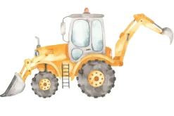 Kobi Lit d'enfant LUK avec tiroir et barreau 160x80 Yellow digger* Lit Avec Rangement