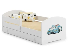 Lit d'enfant LUK avec tiroir et tringle 160x80 Police>Kobi Hot