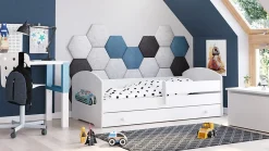 Lit d'enfant LUK avec tiroir et tringle 160x80 Police>Kobi Hot