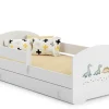 Lit d'enfant LUK avec tiroir et tringle 160x80 Dinosaures>Kobi Sale