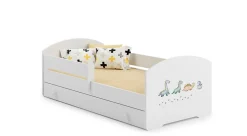 Lit d'enfant LUK avec tiroir et tringle 160x80 Dinosaures>Kobi Sale