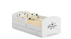 Kobi Lit d'enfant LUK avec tiroir et barreau 160x80 Princesse* Lit Avec Rangement