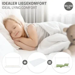 Ml-Design Lit d'enfant Tipi 90x200 cm blanc simple en bois de pin avec sommier à lattes style indien*Enfant Lit Enfant