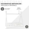 Ml-Design Lit d'enfant Tipi 70x140 cm blanc en bois de pin massif avec sommier matelas style indien*Enfant Lit Enfant