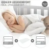 Ml-Design Lit d'enfant 140x70cm gris clair bois de pin avec toit et sommier protection contre chutes*Enfant Lit Enfant