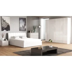 Meublorama Lit Design VERONA. Couchage 160x200. Lit 2 places pour chambre à coucher* Lit Double