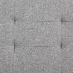 Nature Pro Lit Double 140 x190 cm Tissus Gris Moderne + Sommier Chambre* Sommier