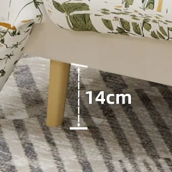 Lit Double Adulte 160x200 cm - Lit Bas Capitonné Moderne et Confortable, Sans Vérin, Sans Matelas, Tissu Beige><noscript><img width=