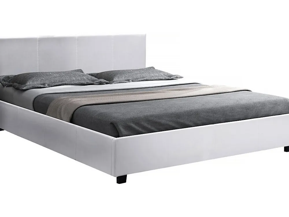 Habitat Et Jardin Lit double avec coffre "Carla" - 140 x 190 cm - Blanc* Lit Coffre