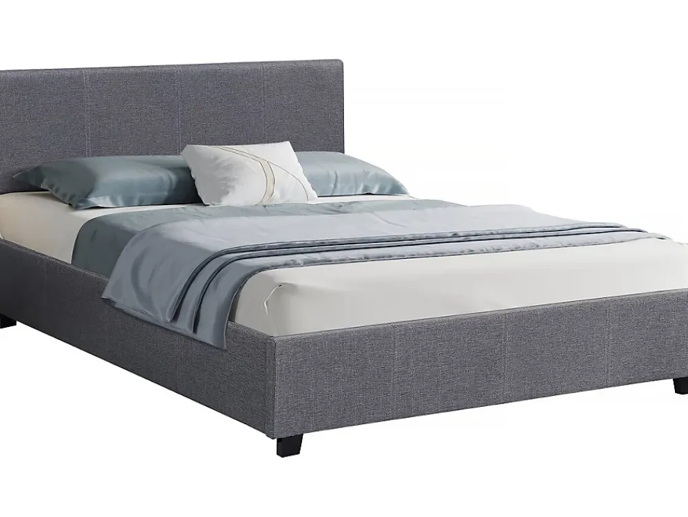 Habitat Et Jardin Lit double avec coffre "Carla" 140 x 190 Gris* Lit Coffre