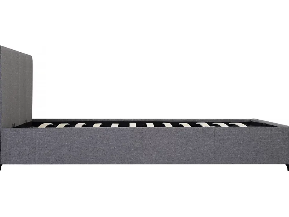 Habitat Et Jardin Lit double avec coffre "Carla" 140 x 190 Gris* Lit Coffre