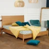 Robin des bois Lit double DALHIA Style scandinave en bois, 160 x 200* Lit Double