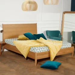 Robin des bois Lit double DALHIA Style scandinave en bois, 160 x 200* Lit Double