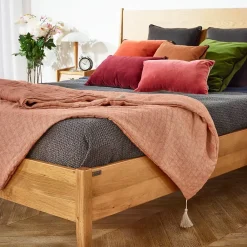 Robin des bois Lit double DALHIA Style scandinave en bois, 160 x 200* Lit Double