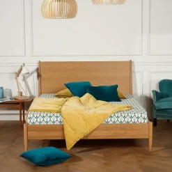 Robin des bois Lit double DALHIA Style scandinave en bois, 160 x 200* Lit Double