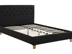 Lit double "Emmy" 140 x 190 cm Gris>Habitat Et Jardin Clearance
