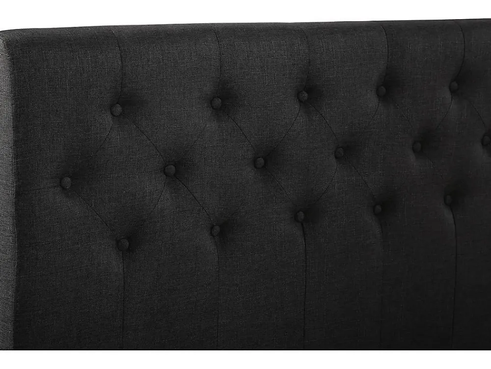 Lit double "Emmy" 140 x 190 cm Gris>Habitat Et Jardin Clearance
