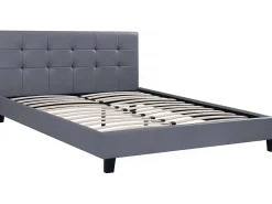 Habitat Et Jardin Lit double en pvc "Julia" - 140 x 190 cm - Gris* Lit Double