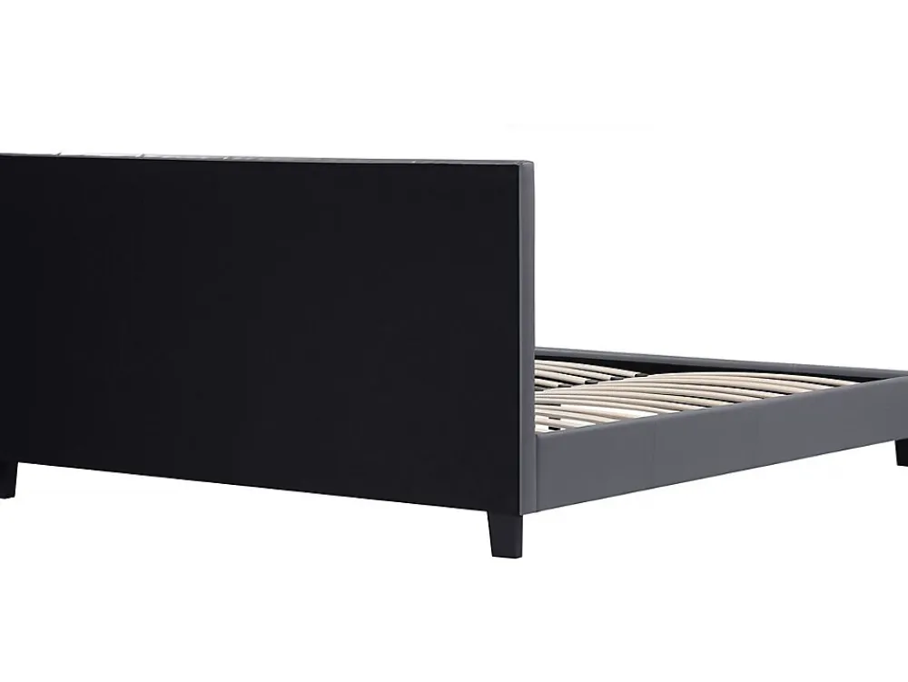 Habitat Et Jardin Lit double en pvc "Julia" - 140 x 190 cm - Gris* Lit Double