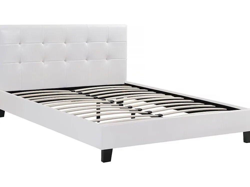 Habitat Et Jardin Lit double en pvc "Julia" - 140 x 190 cm - Blanc* Lit Double