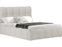 Palozi Home Lit double en tissu avec coffre "Davos" 140 x 190 cm Beige* Lit Coffre