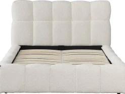 Palozi Home Lit double en tissu avec coffre 