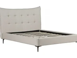 Palozi Home Lit double en tissu capitonné