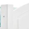 Idimex Lit double FLIMS, 140 x 190 cm en pin massif lasuré blanc* Lit Double