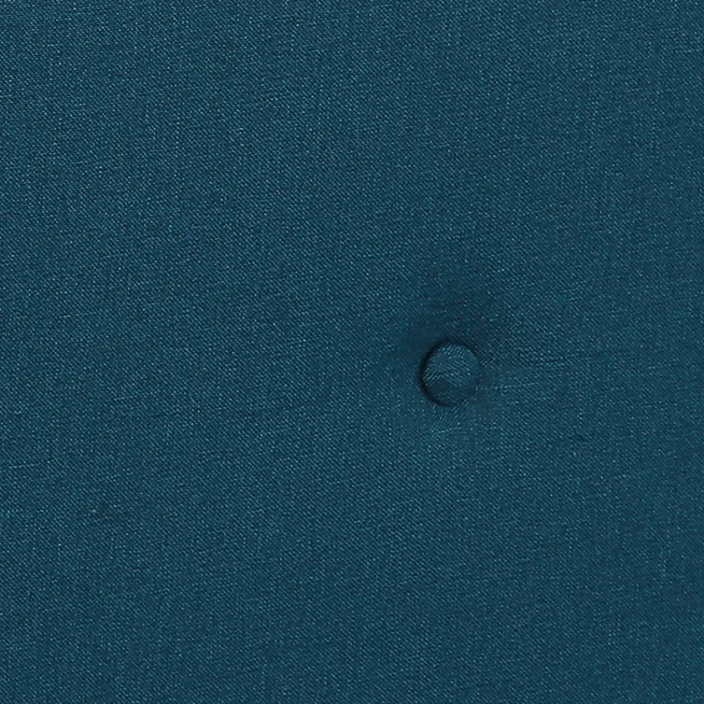Lit double scandinave OSLO avec tête de lit et sommier 160 x 200 cm tissu bleu canard>IDMarket New