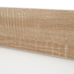 Lit double 180x200 cm - Lit adulte flottant en bois massif avec sommier à lattes - Bois massif - Sans Matelas - Naturel><noscript><img width=