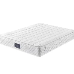 Okwish Lit double 140x200 cm - Lit adulte capitonné avec sommier à lattes - Lin - avec Matelas - Gris* Ensemble Sommier Et Matelas
