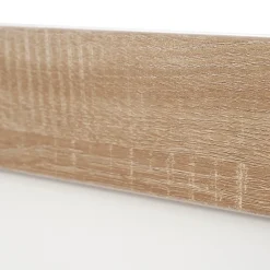 Okwish Lit double 140x200 cm - Lit adulte flottant en bois massif avec sommier à lattes - Bois massif - Sans Matelas - Naturel* Lit Double