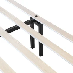 Generique Lit Double 160x200 cm - Lit Rembourré ado - Velours - Sans Matelas - Beige* Lit Double