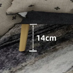 Okwish Lit Double 160x200 cm, Lit Adulte avec Tête de Lit Douce et Cadre Bas, Velours et Métal, Gris, sans Matelas* Lit Double