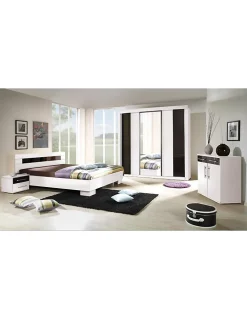 Lit DUBLIN blanc 140 x 190 cm, idéal pour chambre à coucher. Meuble design* Lit Double