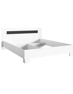 Lit DUBLIN blanc 140 x 190 cm, idéal pour chambre à coucher. Meuble design* Lit Double