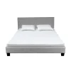 Lit DUBLIN 140x200 + 1 sommier / Gris clair>Weber Industries Online
