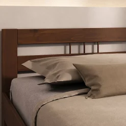 Idimex Lit en bois THEO 100 x 200 cm - Coloris châtaignier* Lit Simple