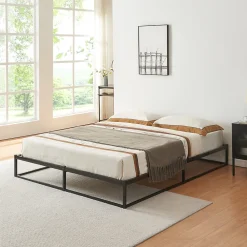 Lit en métal Trerunta acier 180 x 200 cm noir en.casa>[En.Casa] Sale