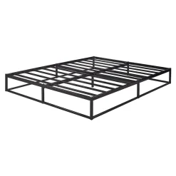 Lit en métal Trerunta acier 180 x 200 cm noir en.casa><noscript><img width=